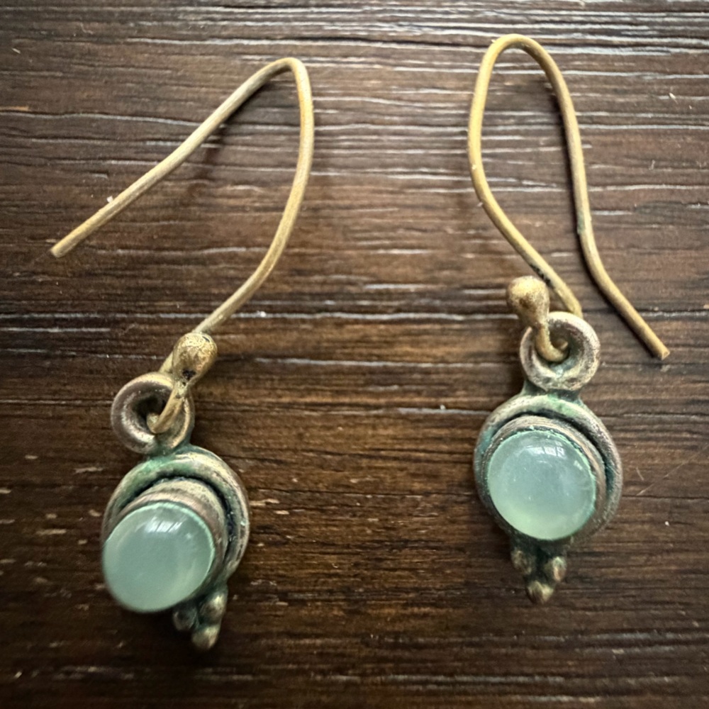 Blue Dangle Vintage Earrings